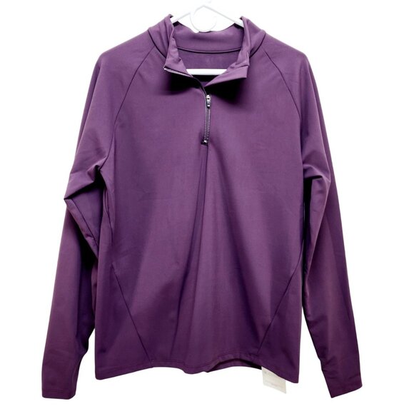 Big Elephant Purple Long Sleeve 1/4 Zip Pullover Top Size XL - Picture 1 of 13
